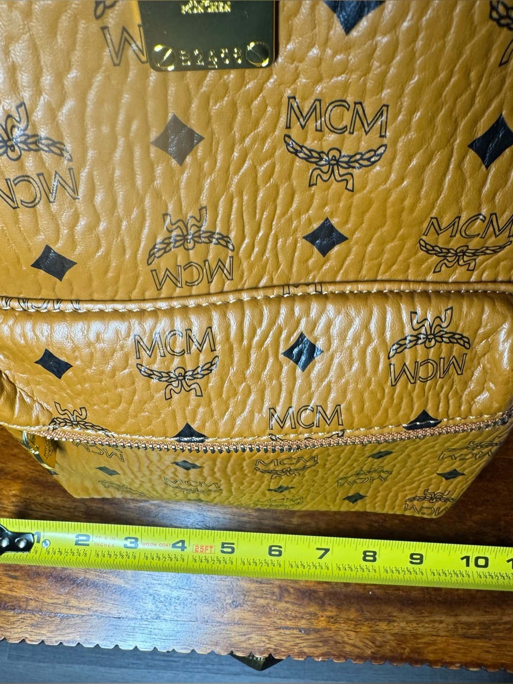 BRAND NEW! Inspired MCM Cognac Visetos Mini Backpack - Cognac - Picture 2 of 8